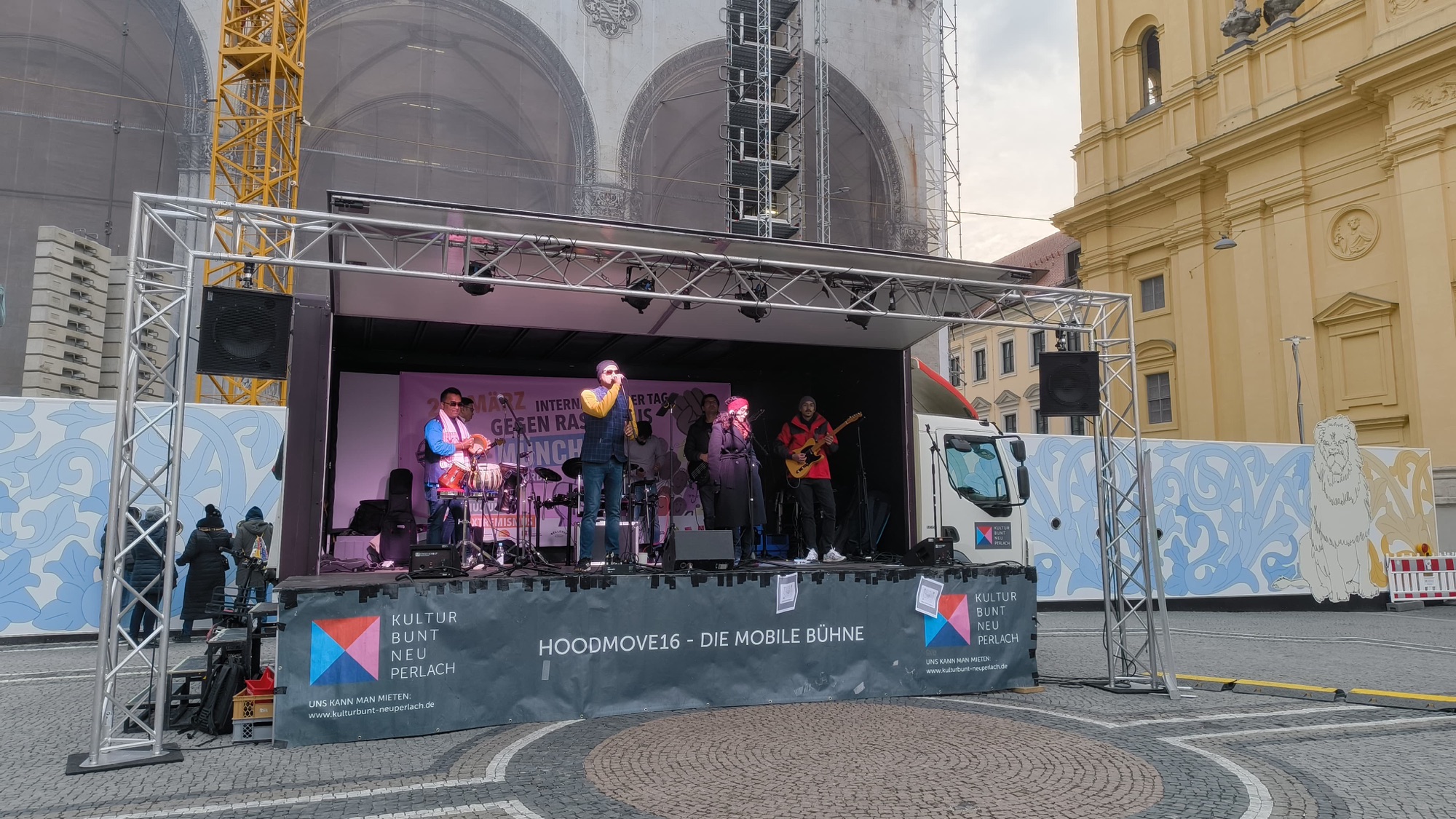 Live Indian Music at International Day Against Racism in Munich | Malhar Band Live at&nbsp;Odeonsplatz